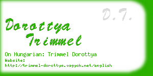 dorottya trimmel business card